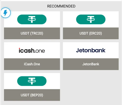 វិធីដាក់ប្រាក់ crypto នៅ Megapari (USDT TRC20/ERC20/BEP20)